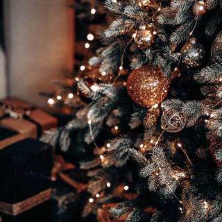 Country Christmas collage wallpaper