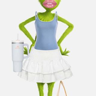 Christmas preppy Grinch wallpaper