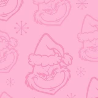Christmas preppy Grinch wallpaper