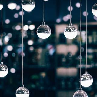 Christmas lights Macbook wallpaper