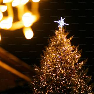 Christmas lights Macbook wallpaper