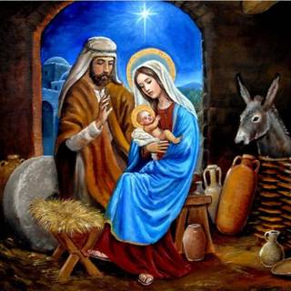 Christmas Jesus born wallpaper