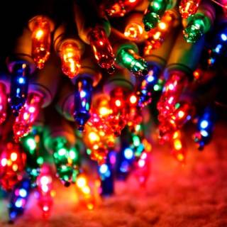 Christmas lights Macbook wallpaper