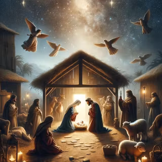 Christmas Jesus born wallpaper