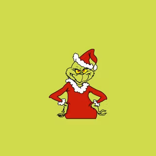 Christmas preppy Grinch wallpaper