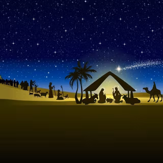 Christmas Jesus born wallpaper