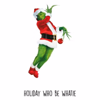 Christmas preppy Grinch wallpaper