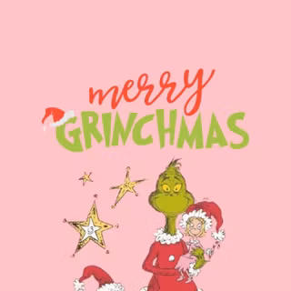 Christmas preppy Grinch wallpaper