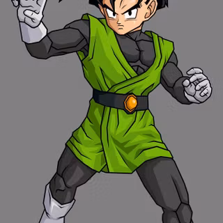 Gohan green outfit wallpaper