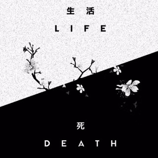 Black and white Japanese wallpaper