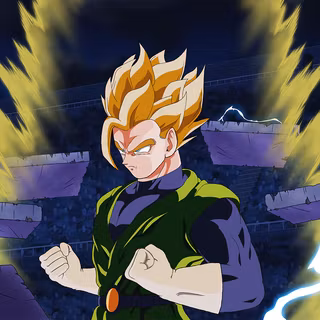 Gohan green outfit wallpaper