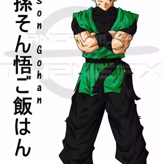 Gohan green outfit wallpaper