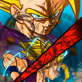 Kid Gohan phone wallpaper