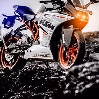 White bike wallpaper