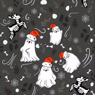 Christmas ghost wallpaper