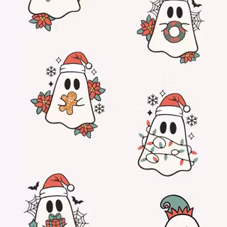 Christmas ghost wallpaper
