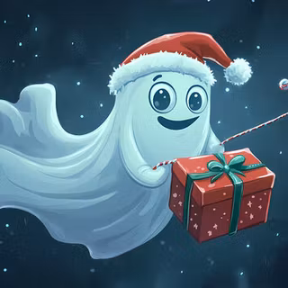 Christmas ghost wallpaper