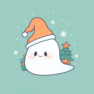 Christmas ghost wallpaper