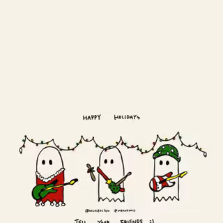 Christmas ghost wallpaper