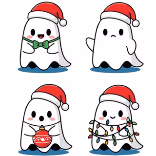 Christmas ghost wallpaper