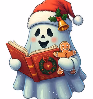 Christmas ghost wallpaper