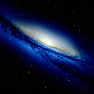 Blue black hole wallpaper