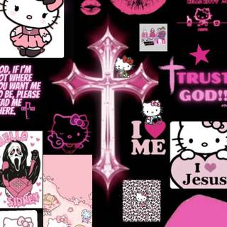 Baddie Hello Kitty iPhone wallpaper