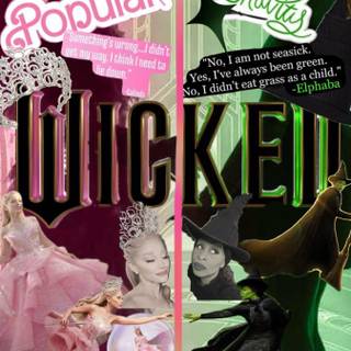 Wicked movie collage wallpaper