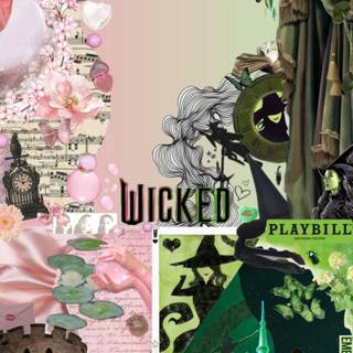 Wicked movie collage wallpaper