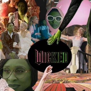 Wicked movie collage wallpaper