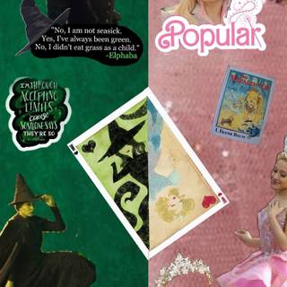 Wicked movie collage wallpaper