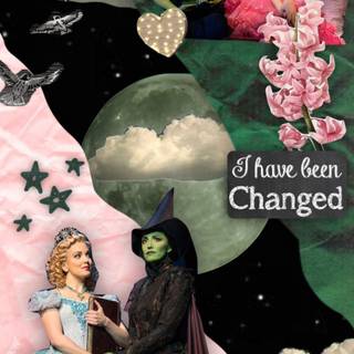 Wicked movie collage wallpaper