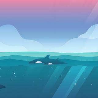 Steam wave wallpaper