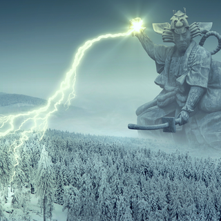 Snow samurai wallpaper