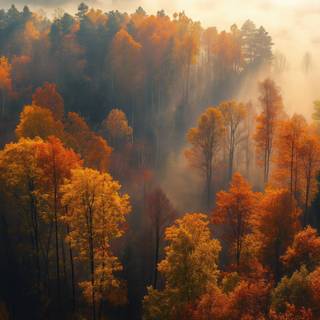 Autumn fall forest wallpaper