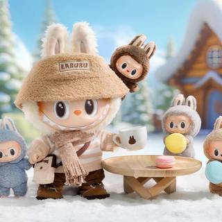 Labubu winter wallpaper