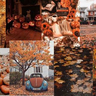 Cozy autumn 2k wallpaper