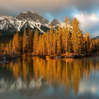 Canada mountain autumn wallpaper