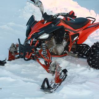 Winter motorbike wallpaper