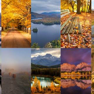 Canada mountain autumn wallpaper