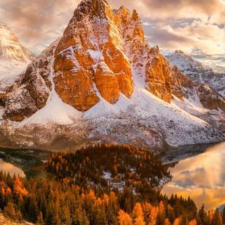 Canada mountain autumn wallpaper
