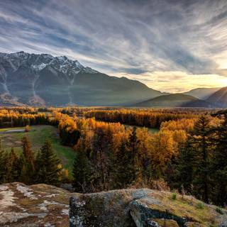Canada mountain autumn wallpaper