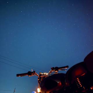 Winter motorbike wallpaper