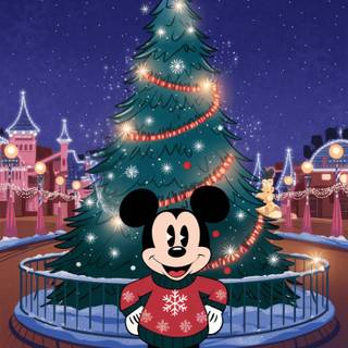 Winter Christmas Disney wallpaper