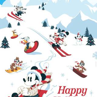 Winter Christmas Disney wallpaper