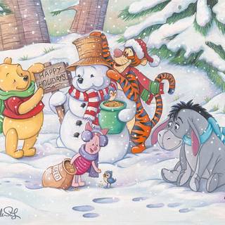 Winter Christmas Disney wallpaper