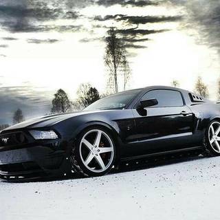 Ford Mustang winter wallpaper