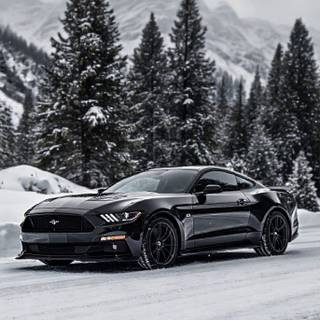 Ford Mustang winter wallpaper