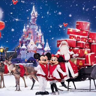 Winter Christmas Disney wallpaper