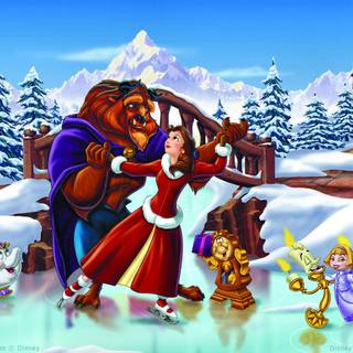Winter Christmas Disney wallpaper